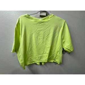 Nike Air Women's Plus Crop Top Neon Volt Short Sleeve Tee Size 2X NWT